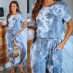 VICI Knit Tie-dye Jumpsuit
